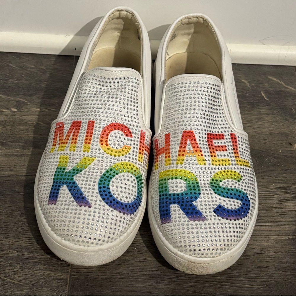 Michael Kors Rainbow Gem Slip on Sneakers